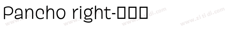 Pancho right字体转换